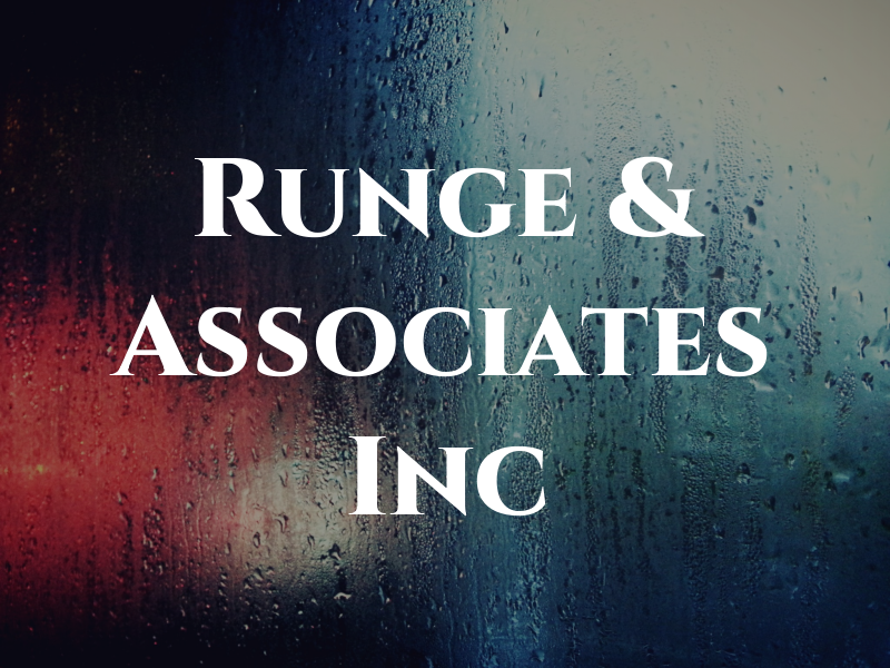 Runge & Associates Inc