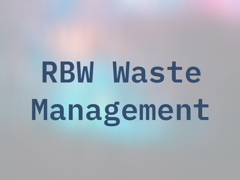 RBW Waste Management