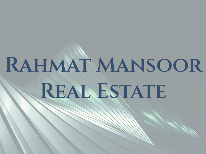 Rahmat Mansoor Real Estate