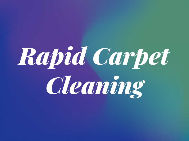 Rapid Carpet Cleaning