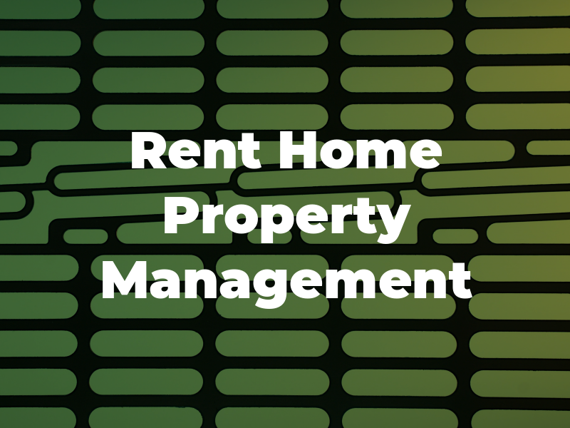 Rent My Home Property Management