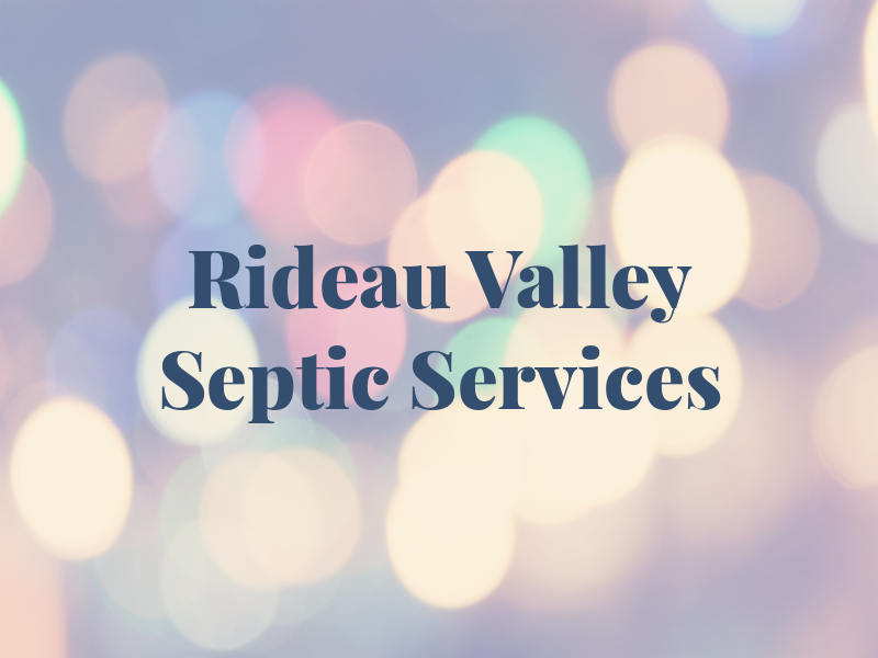 Rideau Valley Septic Services