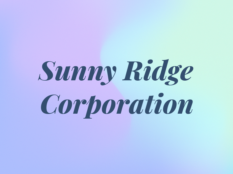 Sunny Ridge Corporation