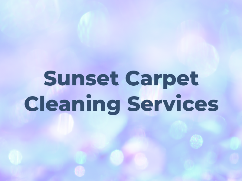 Sunset Carpet Cleaning Services