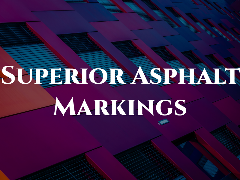 Superior Asphalt Markings
