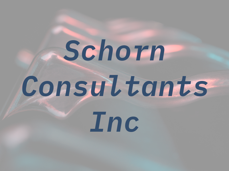 Schorn Consultants Inc