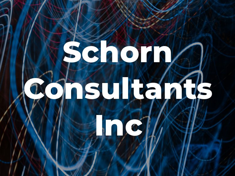 Schorn Consultants Inc