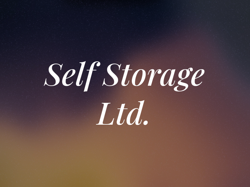 Self Storage in a Box Ltd.