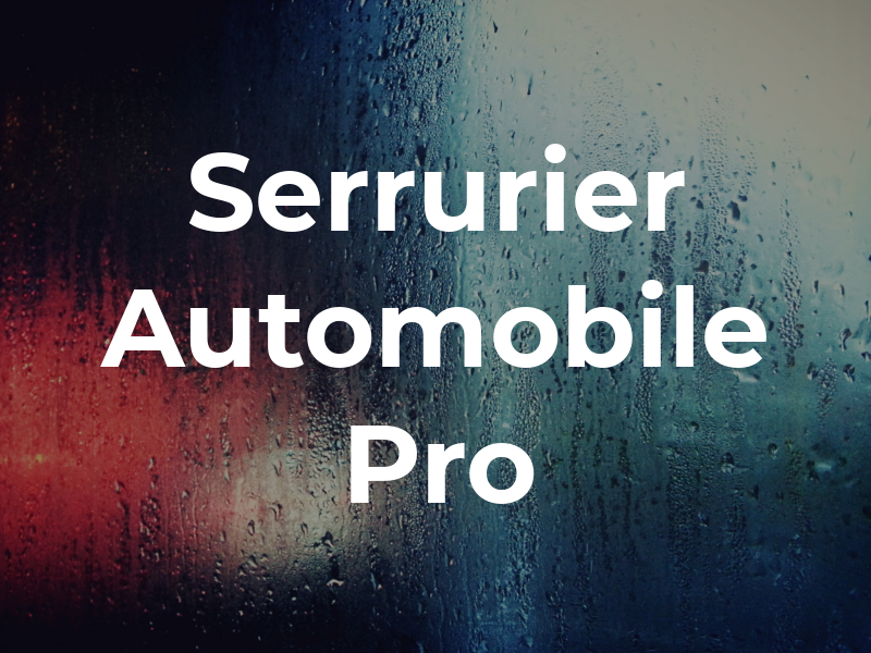 Serrurier Automobile Pro