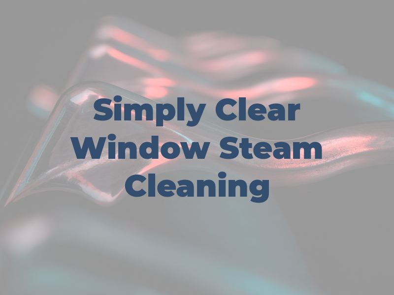 Simply Clear Window and Steam Cleaning