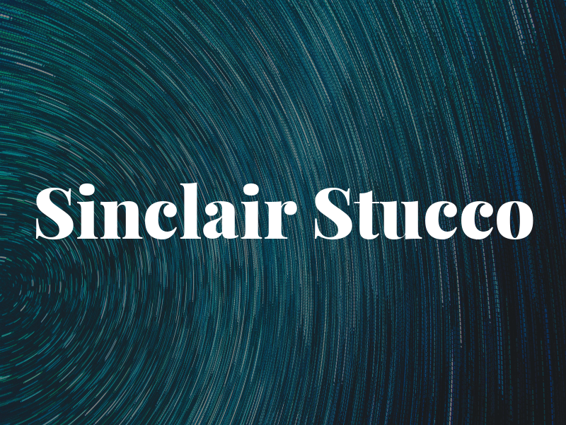 Sinclair Stucco