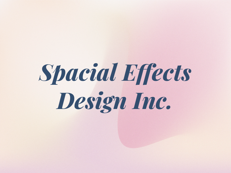 Spacial Effects Design Inc.