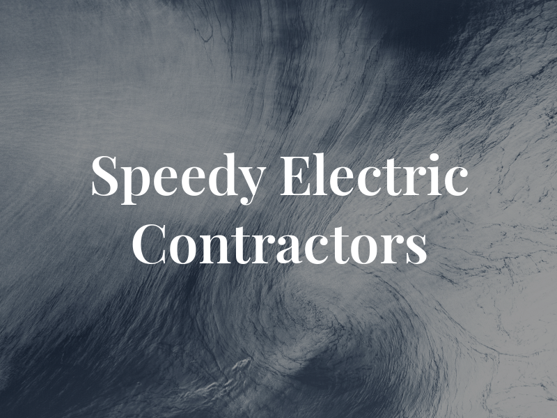 Speedy Electric Contractors Ltd