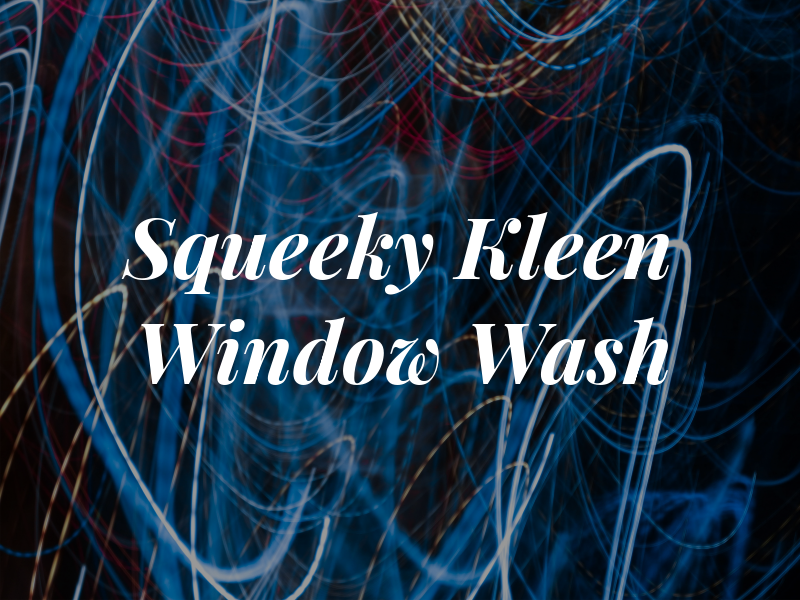 Squeeky Kleen Window Wash