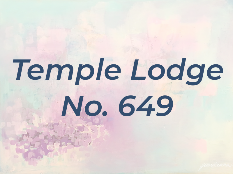Temple Lodge No. 649