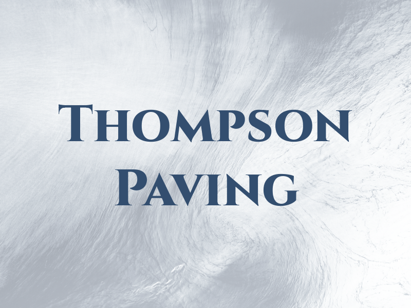 Thompson Paving