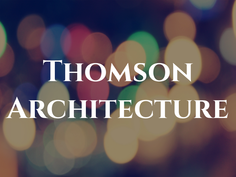 Thomson Architecture