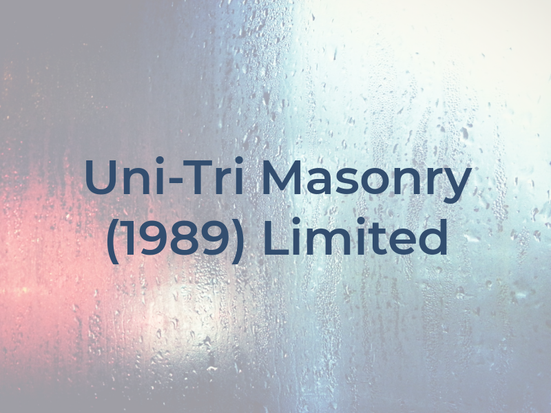 Uni-Tri Masonry (1989) Limited