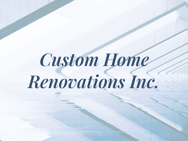 WJM Custom Home Renovations Inc.