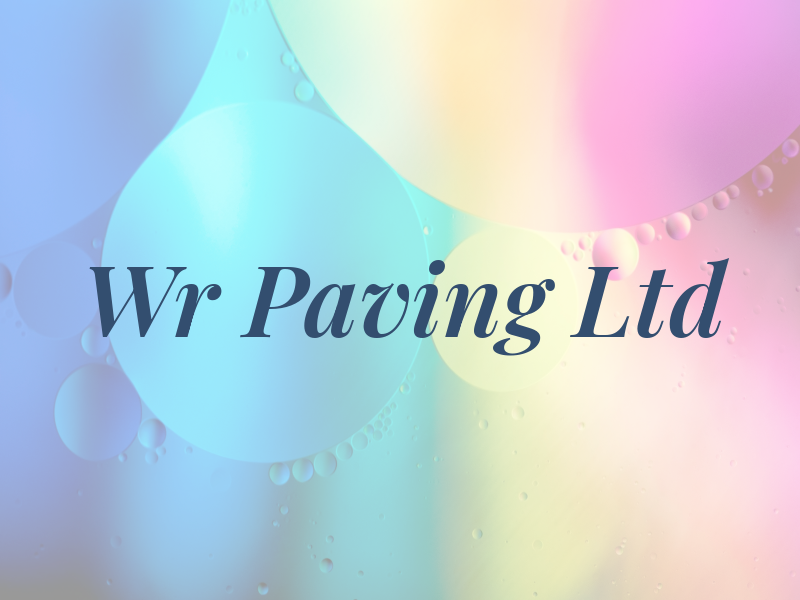 Wr Paving Ltd