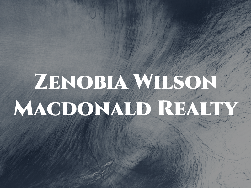 Zenobia Wilson : Macdonald Realty