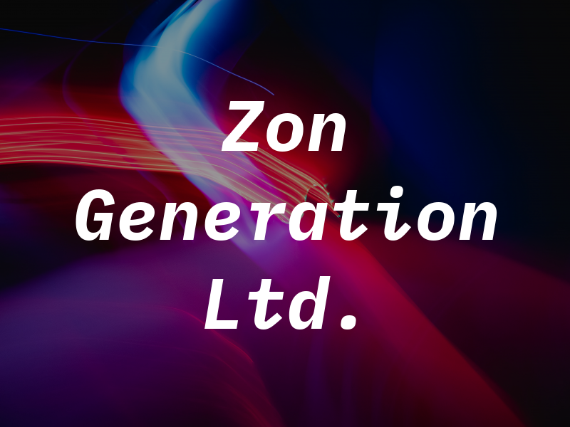Zon Generation Ltd.