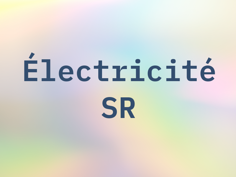 Électricité SR