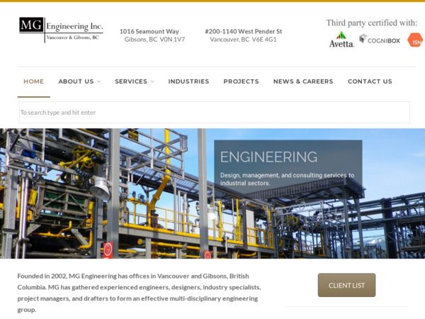 M G Engineering Inc