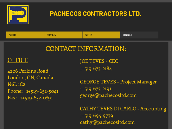 Pachecos Contractors Ltd