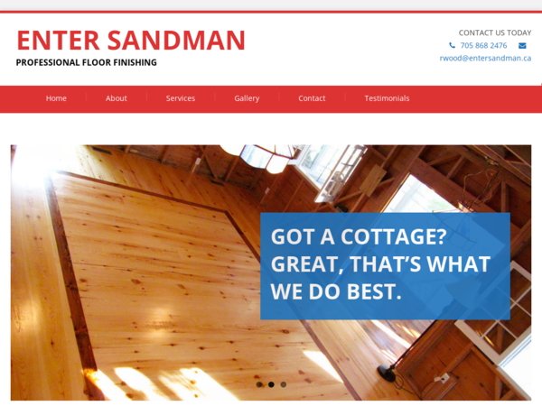 Enter Sandman Professional Floor Finishing