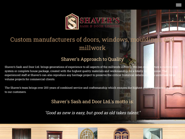Shaver's Sash & Door Ltd.