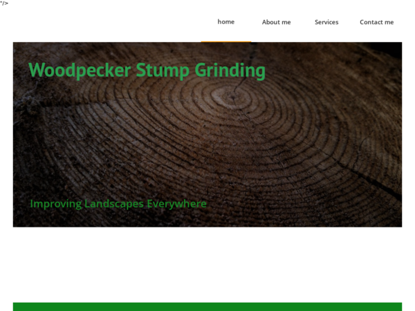 Woodpecker Stump Grinding