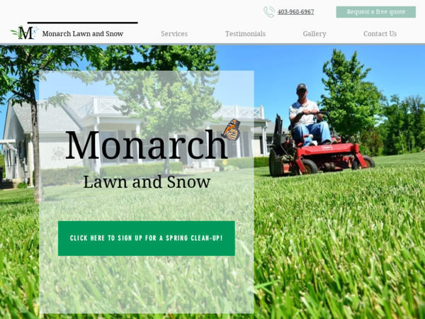 Monarch Lawn and Snow