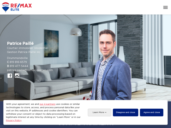 Patrice Paillé Courtier Immobilier Re/Max Élite