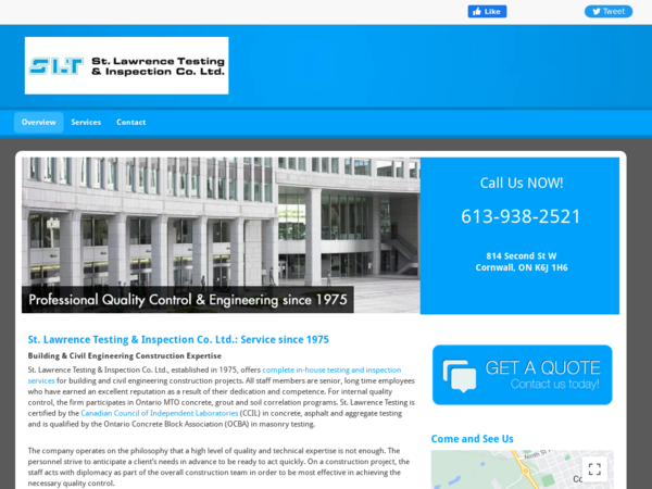 St Lawrence Testing & Insp Co Ltd