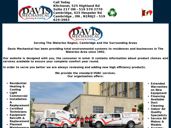 Davis Mechanical Heating AND Cooling