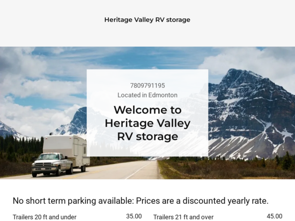 Heritage Valley RV Storage