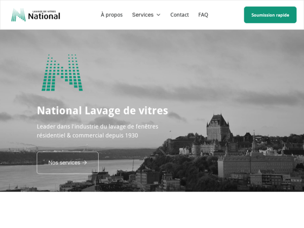 Lavage de Vitres National Inc