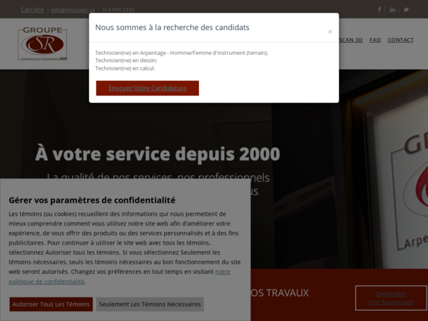 Groupe SR Arpenteurs-Géomètres Inc