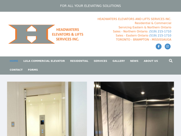 Headwaters Elevators and Lifts Services