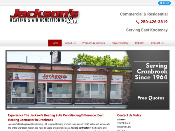 Jackson's Heating & Air Conditioning Ltd