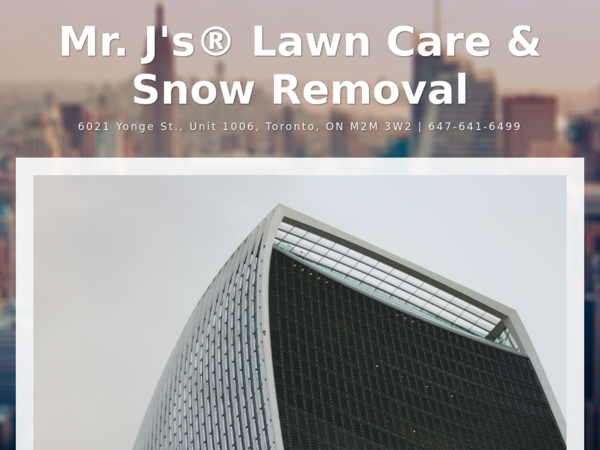 Mr.j's Lawn Care & Snow Removal