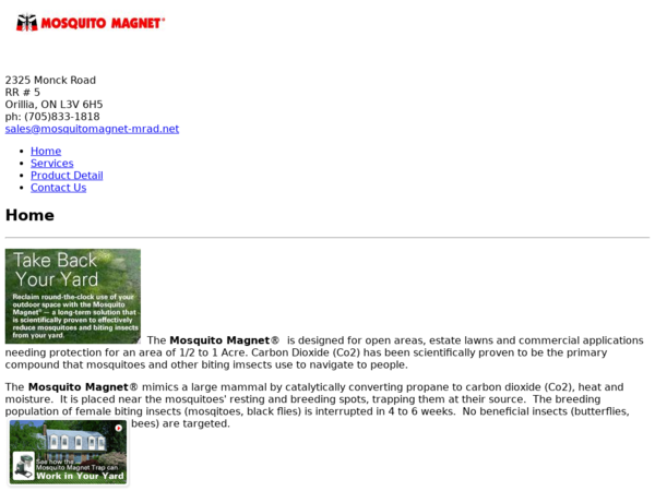 Mr. Ad Mosquito Magnet & Mosquito Control