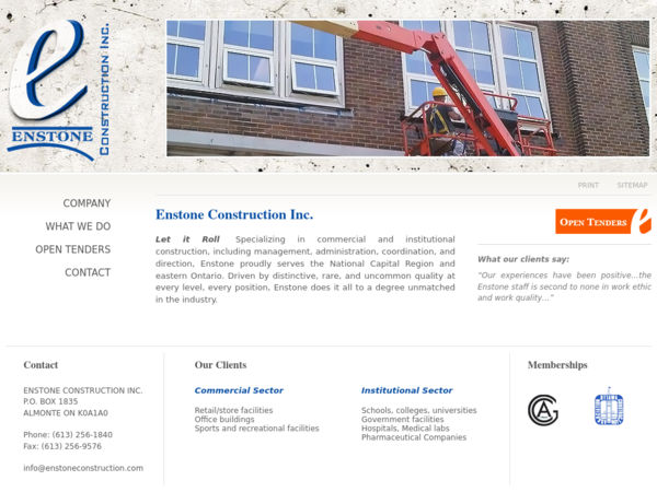 Enstone Construction Inc