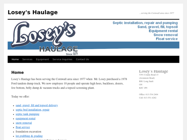 Losey's Haulage
