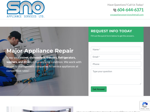 SNO Appliance Services Ltd.