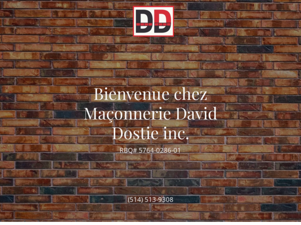 Maçonnerie David Dostie