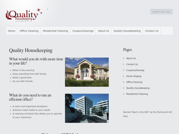 Quality Housekeeping Toronto