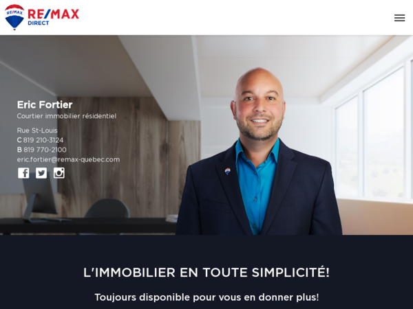 Eric Fortier Courtier Immobilier Re/Max Direct Inc.