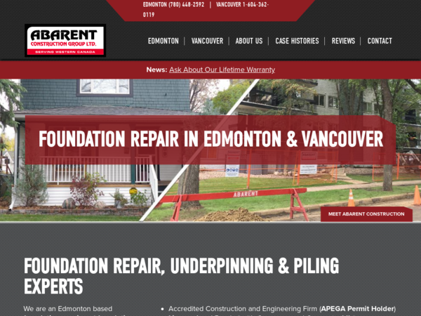 Abarent Foundation Repairs